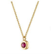 Load image into Gallery viewer, Ruby Pendant Necklace