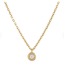Load image into Gallery viewer, Yellow Gold Necklace with Diamond Pendant