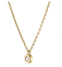 Load image into Gallery viewer, Yellow Gold Necklace with Diamond Pendant