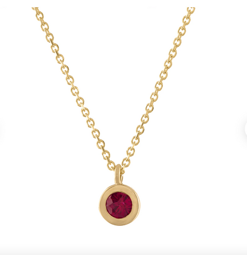 Ruby Pendant Necklace