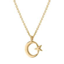 Load image into Gallery viewer, Moon &amp; Star Necklace