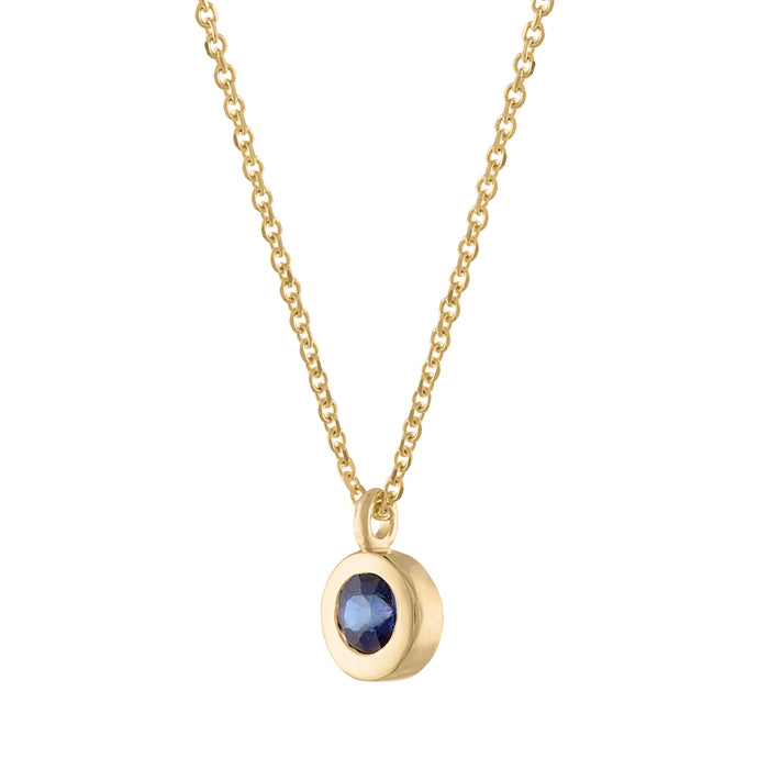 Sapphire Pendant Necklace